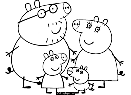 Download and print for free. Ecoloringpage Com Free Printable Colouring Pages And Cards Peppa Pig Coloring Pages Peppa Pig Colouring Peppa Pig Pictures