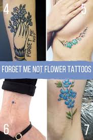 In most cases, the forget me not flower tattoo design is a remembrance left by the people they love. Stunning Forget Me Not Flower Tattoos Tattooglee