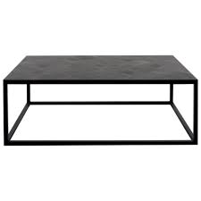 Grand stone top and iron coffee table tables by terra nova designs inc. Tyle Contemporary Coffee Table With Lava Stone Top Sadler S Home Furnishings Cocktail Coffee Tables