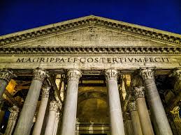 Foundations, rotonda, cupola and the oculus. Pantheon Rome Inexhibit