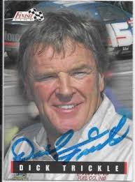 Dick Trickle NASCAR Driver Finish Line Autographed Card