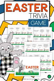 The easter trivia pdf has twelve, egg shaped, trivia to . Easter Printables Sunshine And Rainy Days