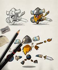 Through this art drawing tutorials, you will be able to learn your favorite game characters in quick and simple ways. 2d Viking Character And Animation In Nima By Fully Illustrated Game Character Design Viking Character Character Design Animation