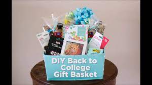 Don't waste your money on the stuff that they'll use for two months. Diy Back To College Gift Basket Flour On My Face