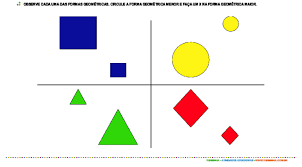 Oferece opções para a percepção ao incluir a marcação em braille na legenda e pelo uso de um circuito eletrônico que. Aprendendo Maior E Menor Com As Formas Geometricas Atividade Educativa Para Creche 0 A 3 Anos Turminha