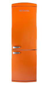 servis appliances retro fridge retro fridge freezer orange kitchen