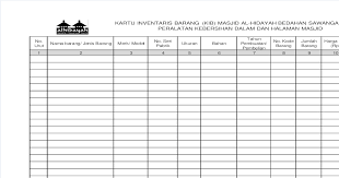 Contoh tabel inventaris barang kantor. Contoh Format Buku Inventaris Barang Sekolah Berbagai Buku