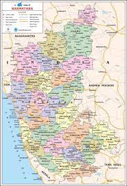 Banks, hotels, bars, coffee and restaurants, gas stations, cinemas, parking lots. Karnataka Travel Map Karnataka State Map With Districts Cities Towns Tourist Places Newkerala Com India