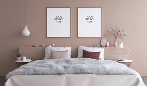 Set Of Two Or One Vertical Copper Frame Mockup Styled Frames Etsy In 2020 Bedroom Interior Bedroom Frames Frames On Wall