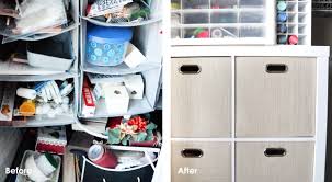 Being creative doesn't necessarily mean you're also organized. Turning My Closet Into A Craft Room Artsycupcake