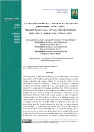 Sebuah novel ditulis untuk berbicara tentang sebuah cerita dari awal hingga akhir sementara sebuah buku ditulis untuk membahas suatu masalah. Pdf Feelings Of Figures In Novel Notes Juang Fiersa Besari Personality Ludwig Klages