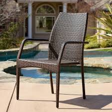 noble house canoga multi brown wicker outdoor dining chairs set of 2 6149 the home depot wicker patio chairs outdoor wicker chairs outdoor dining chairs