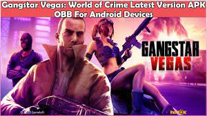  350 mb  gta vice city android highly compressed game free download | apk + data / obb. Gangstar Vegas World Of Crime Latest Version Apk Obb For Android Devices Youtube