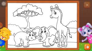 Gambar jerapah ini sangat lucu dan imut, bahkan terlihat seperti boneka karet yang bulet. Mewarnai Binatang Kuda Nil Gajah Dan Jerapah Youtube