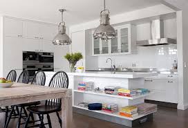 Trendy Display 50 Kitchen Islands With Open Shelving Modern Kitchen Shelves Kitchen Island Design Kitchen Design