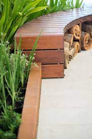 Curved Bench And Other Outdoor Seating Ideas Outdoor Furniture Garden Edging In Melbourne By Boodle C Diy Outdoor Seating Garden Bench Seating Garden Seating