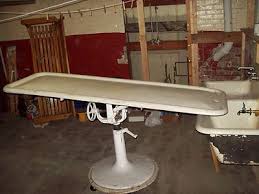 Old Embalming Table Before Hydrolics Antique Mortuary Funeral Home Halloween Funeral Home Funeral Mortuary