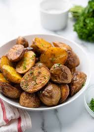 Great with meat or fish. Oven Roasted Potatoes Kevin Is Cooking