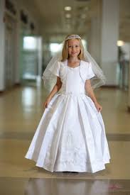 Catholic First Communion Dress With Our Lady Of Guadalupe Girls Communion Dresses Communion Dresses First Communion Dresses