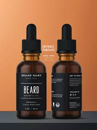 Editable Dropper Bottle Label Diy Beard Growth Oil Label Etsy In 2020 Growth Oil Beard Oil Label Bottle Design Packaging