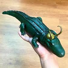 Sounded like a good idea in my head 30 minutes before artfight started. 3d Print Alligator Loki Loki Tv Series Marvel Comics Made With Anycubic Cults