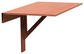 Wall Mounted Drop Leaf Table Transitional Outdoor Side Tables By Leisure Season Ltd Houzz