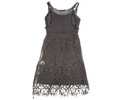 Yes Zee By Essenza Girls Dress Grey