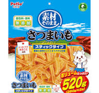 ペティオ 素材そのまま さつまいも スティックタイプ 520g 犬用 ...