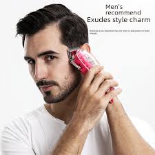 Mother Machine Set Transparent Body Oil Head Electric Clipper Men's  Household Electric Clipper-yellow-Scissor style