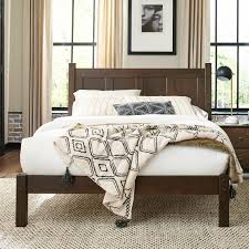 Even the high profile headboard features one solid wood with metal gold inlays detailing running horizontally for a more appealing look. Grain Wood Furniture Shaker Solid Wood Platform Bed Reviews Wayfair