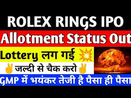 How to check rolex rings ipo allotment status at ipo.alankit.com? Uuisswgqraxtnm