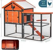 Amazon.com: YOPTO Gallinero de madera para exteriores de 65 ...