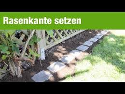 Rasenkantensteine lassen sich gut in eigenregie verlegen. Ratgeber Rasenkante Mahkante Verlegen In 8 Schritten Youtube