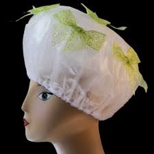 Sparkle Ribbon Shower Caps Bouffant Shower Cap Shower Cap Spa Hat Spa Shower Cap Diva Shower Cap Designer Shower Cap In 2020 Shower Cap Bouffant Shower Cap Purple Sparkle