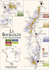 Bergman S Bourgogne Map Over Burgundy Carte Des Vins Carte Des Vins De Bourgogne Vin De Bourgogne