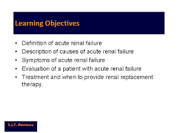This could be sudden or rapid in onset in case of acute renal injury or damage or. Acute Renal Failure Level Basic Version No Version