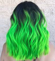 Lime Green Hair With Shadow Root Flippige Haarfarben Helle Haarfarben Grune Haarfarben