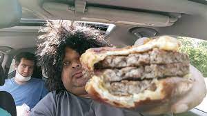 Wendy S Pretzel Bacon Pub Burger Youtube