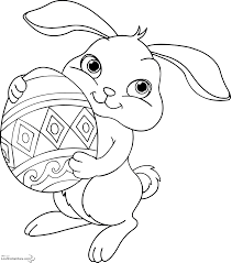 Coloriage lapin de paques avec carotte jecoloriecom. Image De Paque A Telecharger Et Colorier Coloriage De Paques Oeufs De Paques Lapins Cloches Coloriages Pour Enfants