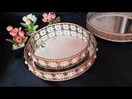 مشروع مربح صنع بلاطو أو صينية دائرية بأسهل طريقة لتقديم الحلويات والمعجنات Youtube Decorative Tray Decor Home Decor