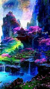 Waterfall Gif Google Search Fantasy Landscape Landscape Wallpaper Fantasy Art Landscapes