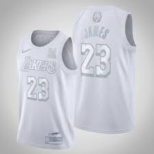 Баскетбольная форма los angeles lakers james #23 белая. Men S Los Angeles Lakers 23 Lebron James White Mvp Stitched Jersey New Day Stock