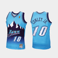 Utah jazz 2021 nba playoffs dark mode shirt ⁄ sale. Utah Jazz Mike Conley Jr 10 2020 Reload Classic Blue Jersey
