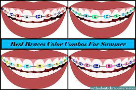 The picture of a cool, relaxing summer and the tan and blue hues of the beach easily inspire thoughts of summer for the viewer. 31 Unique Braces Color Combinations For Summer 2021 Orthodontic Braces Care