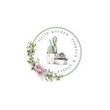 Succulent Plants Logo Design Cactus Logo Premade Logo Flower Logo Flower Shop Logo Garden Logo Brand Plant Logos Circle Logo Design Flower Logo Design