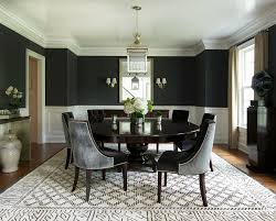 Farmhouse living room photo in denver beautiful combination. How To Use Black To Create A Stunning Refined Dining Room