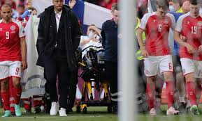 Denmark's christian eriksen was conscious in hospital, officials said, following his sudden collapse on the pitch of parken stadium during his country's euro 2020 game against finland. W54gb28pdwi Um