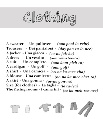 Clothing In Italian From Http Nativeitalian Tumblr Com Italian Language Learning Learning Italian Italian Words