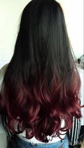 Red Marun Highlighted Hairs Hair Color For Black Hair Black Hair Ombre Hair Streaks
