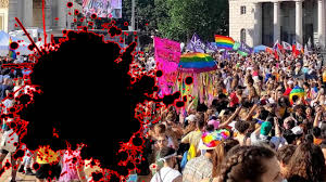 Per la prima volta l'illuminazione dell'iniziativa pride square. 1k2l54wzgfv3zm